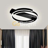 Lustra LED cu Telecomanda Kara 3 Tipuri de Lumini 66W Negru